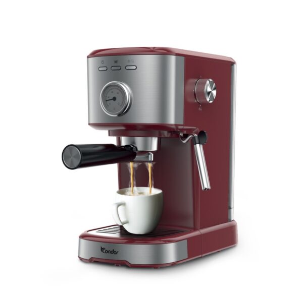 Machine A Café Barista 2 en1 Condor | Robusta Series | Capsules et Café moulu | 20 Bars | 1100 W | Marron